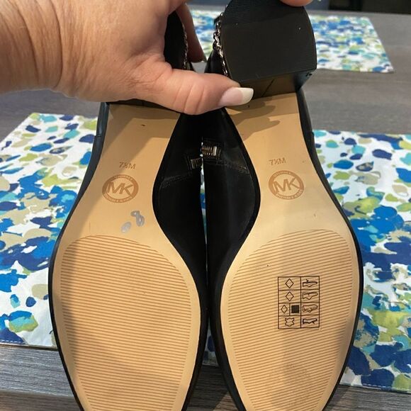 New Michael Kors black leather boots size 7.5 - Picture 5 of 9